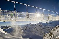 World & Travel: Suspension bridge, Titlis, Switzerland