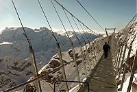 World & Travel: Suspension bridge, Titlis, Switzerland