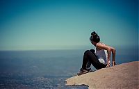 World & Travel: Potato Chip Rock, Lake Poway Park, Poway, California, United States