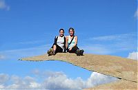 World & Travel: Potato Chip Rock, Lake Poway Park, Poway, California, United States