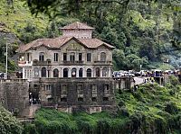 World & Travel: The Hotel del Salto, Tequendama Falls, Bogotá River, Colombia