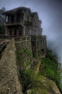 World & Travel: The Hotel del Salto, Tequendama Falls, Bogotá River, Colombia