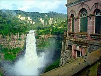 World & Travel: The Hotel del Salto, Tequendama Falls, Bogotá River, Colombia