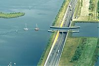 World & Travel: Aqueduct Veluwemeer, Flevoland, Gelderland, Netherlands