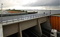 World & Travel: Aqueduct Veluwemeer, Flevoland, Gelderland, Netherlands