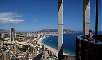 Residencial In Tempo skyscraper building, Benidorm, Spain