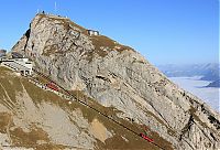 World & Travel: Pilatus railway, Alpnachstad, Esel summit, Obwalden, Switzerland