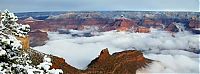 Trek.Today search results: Grand Canyon covered in fog, Arizona, United States