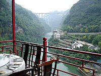 World & Travel: Fanven restaurant, Happy valley, Xiling Gorge, Yangtze River, Hubei province, China