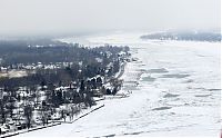 Trek.Today search results: The Great Lakes frozen, Canada–United States border, North America