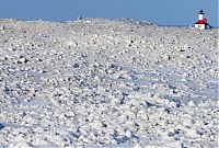 Trek.Today search results: The Great Lakes frozen, Canada–United States border, North America