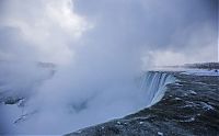 Niagara Falls frozen partially in 2014, Canada, United States