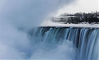 Niagara Falls frozen partially in 2014, Canada, United States