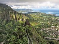 Trek.Today search results: Stairway to Heaven, Haʻikū Stairs, Oʻahu, Hawaiian Islands, United States