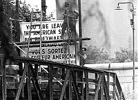 History: 1961 Construction of Berlin Wall barrier, Berlin, Germany