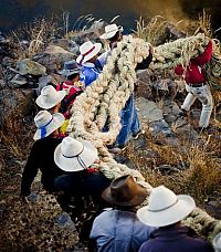 Trek.Today search results: Cusco Inca rope bridge, Apurimac Canyon, Cuzco Province, Peru