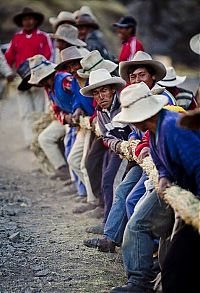 World & Travel: Cusco Inca rope bridge, Apurimac Canyon, Cuzco Province, Peru