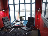 Trek.Today search results: Industrial dockside crane hotel, Harlingen, Friesland, Netherlands, Wadden Sea