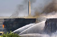 World & Travel: History: Collapse of the World Trade Center, September 11, 2001, Lower Manhattan, New York City, United States