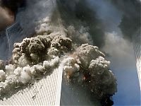 World & Travel: History: Collapse of the World Trade Center, September 11, 2001, Lower Manhattan, New York City, United States