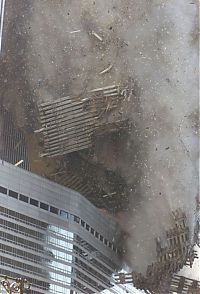 World & Travel: History: Collapse of the World Trade Center, September 11, 2001, Lower Manhattan, New York City, United States