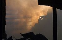 World & Travel: History: Collapse of the World Trade Center, September 11, 2001, Lower Manhattan, New York City, United States