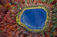 bird's-eye view aerial landscape photography