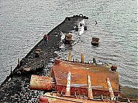 Murmansk light cruiser shipwreck, Russian Navy, Severodvinsk, Arkhangelsk Oblast, Russia