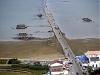 World & Travel: Le Passage de Gois ou Gôa, Île de Noirmoutier, Beauvoir-sur-Mer, Vendée, Pays de la Loire, France, Atlantic Ocean