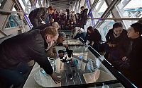 World & Travel: Tower Bridge walkway, London, England, United Kingdom