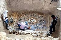 Mosaic excavations, Zeugma Mosaic Museum, Commagene, Gaziantep Province, Turkey