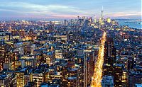 World & Travel: Bird's-eye view of New York City, United States