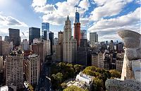 World & Travel: Bird's-eye view of New York City, United States