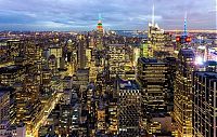 World & Travel: Bird's-eye view of New York City, United States