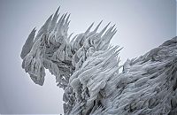 Trek.Today search results: Extreme windswept ice formations by Marko Korošec, Mount Javornik, Dinarides, Slovenia