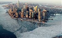 World & Travel: New York City frozen, New York, United States