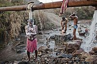 Coal field fire, Jharia, Dhanbad, Jharkhand, India