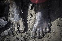 World & Travel: Coal field fire, Jharia, Dhanbad, Jharkhand, India