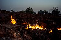 Coal field fire, Jharia, Dhanbad, Jharkhand, India