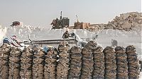 World & Travel: Limestone quarry, Minya, Egypt