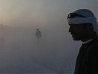 World & Travel: Limestone quarry, Minya, Egypt