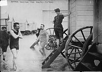 History: Bathing machine devices on the beach, 18th-19th century, Europe