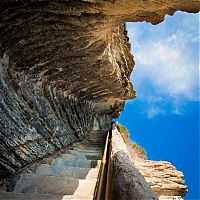 Trek.Today search results: The Staircase of The King of Aragon, Bonifacio, Corsica, France