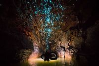 World & Travel: Waitomo Glowworm Caves, Waitomo, North Island, New Zealand