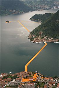 Floating piers, Lake Iseo, Lombardy, Italy