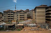 Kibera urban slum, Nairobi, Kenya