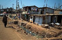 World & Travel: Kibera urban slum, Nairobi, Kenya