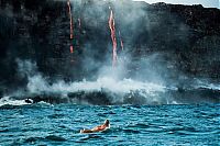 World & Travel: Kilauea volcano. Hawaiian Islands, United States