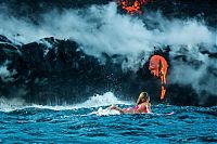 World & Travel: Kilauea volcano. Hawaiian Islands, United States