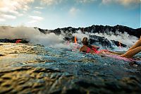 World & Travel: Kilauea volcano. Hawaiian Islands, United States